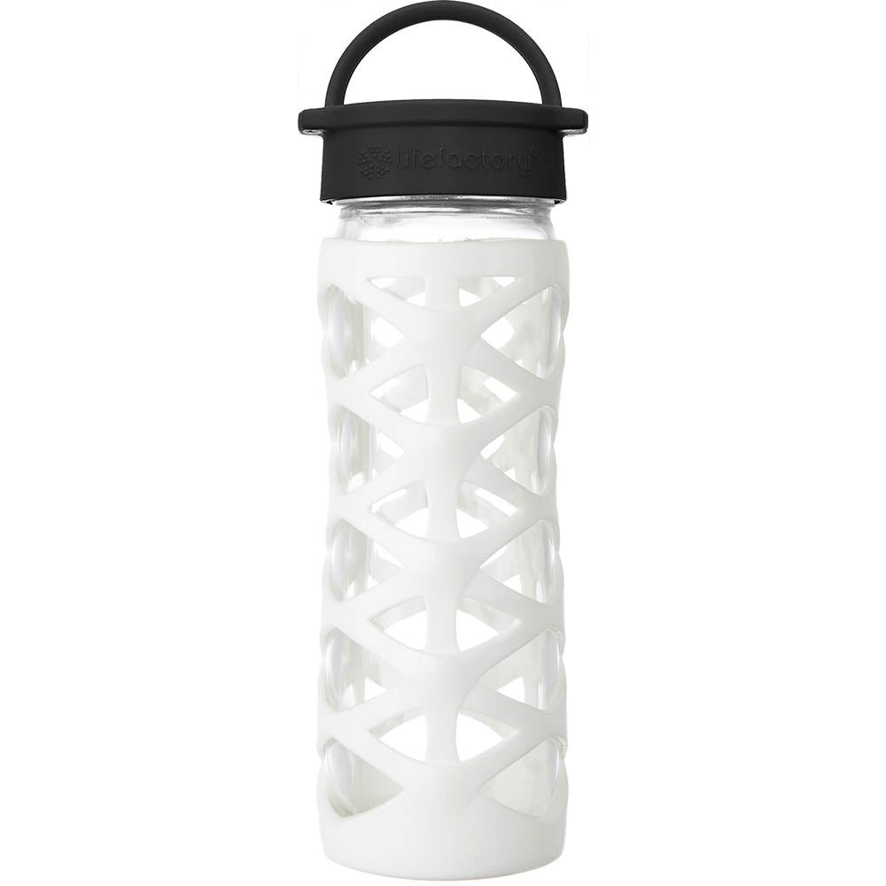Lifefactory Glass Bottle with Flip Cap and Silicone Sleeve - 12 oz