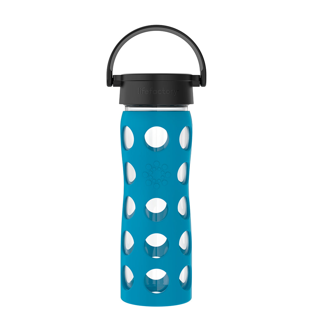 Lifefactory Glass Water Bottle with Silicone Sleeve - Teal Lake, 16 oz -  Kroger