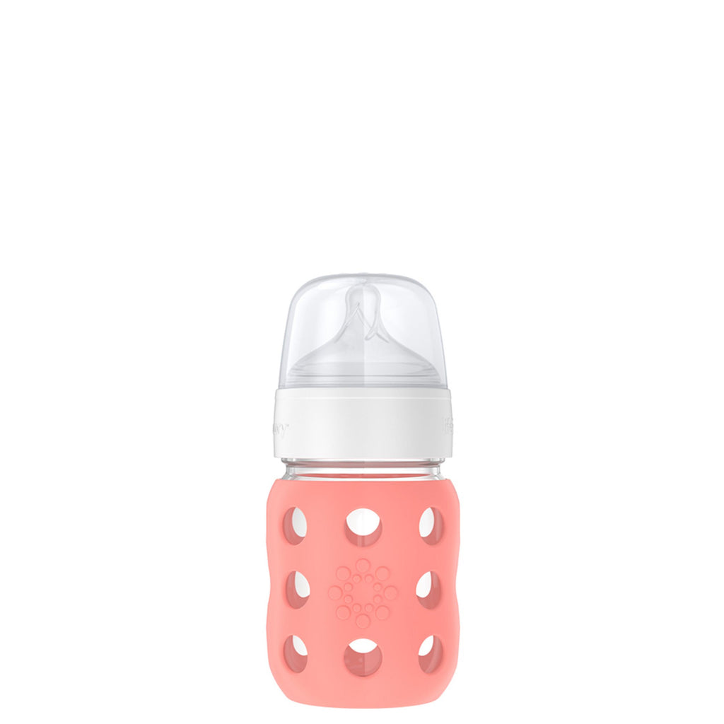 8oz Glass Baby Bottle with Silicone Sleeve | Lifefactory