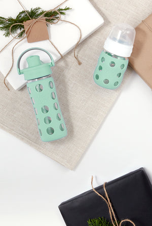 Lifefactory Glass Baby Bottle and Glass Water Bottle