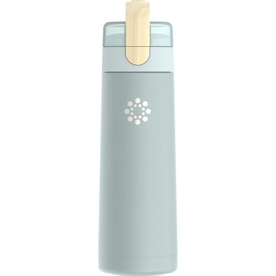 20oz Stainless Steel Water Bottle with Straw Cap shown in Mint