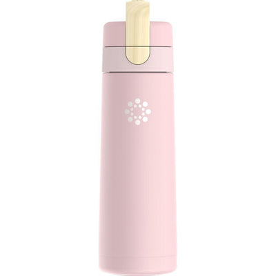 20oz Stainless Steel Water Bottle with Spout Cap shown in Desert Rose