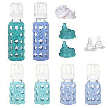 Glass Baby Bottle Starter Set Lifefactory - Main Image