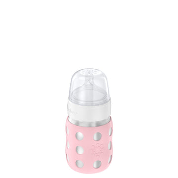 8oz Glass Baby Bottle with Silicone Sleeve | Lifefactory Mint