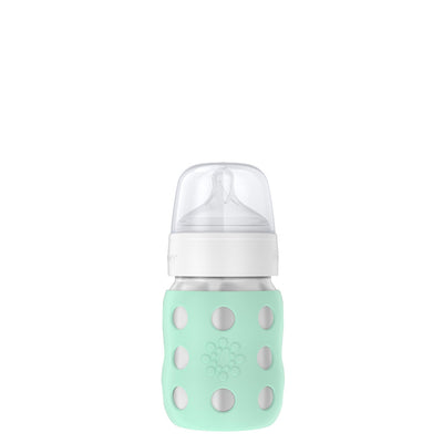 Baby Lamby Enviro-Safe Dual Insulation Stainless Steel Baby Bottles, Blue