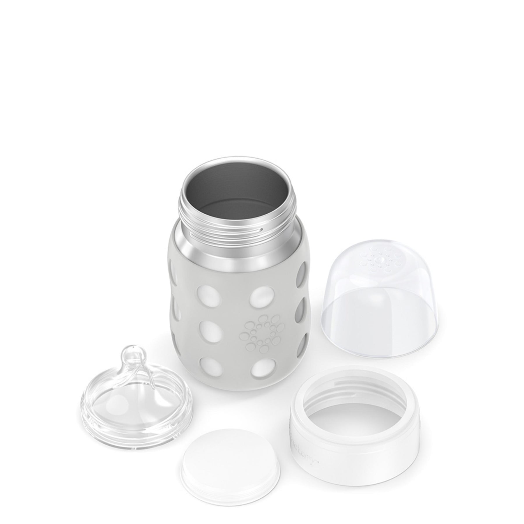 https://lifefactory.com/cdn/shop/products/8oz-StainlessSteel-InfantNipple-baby-bottle-with-silicone-sleeve-stone-gray-seperatepieces-1000x1000px_1800x1800.jpg?v=1702925905