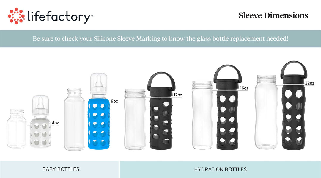陶芸 invisible ink raw life factory bones jar 22oz Glass Bottle Replacement – Lifefactory