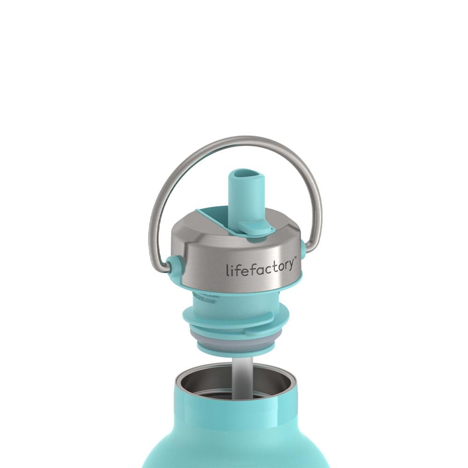 16oz Stainless Steel Sport Bottle Straw Cap Lifefactory 16oz-stainless-steel-sport-bottle-straw-cap-lifefactory