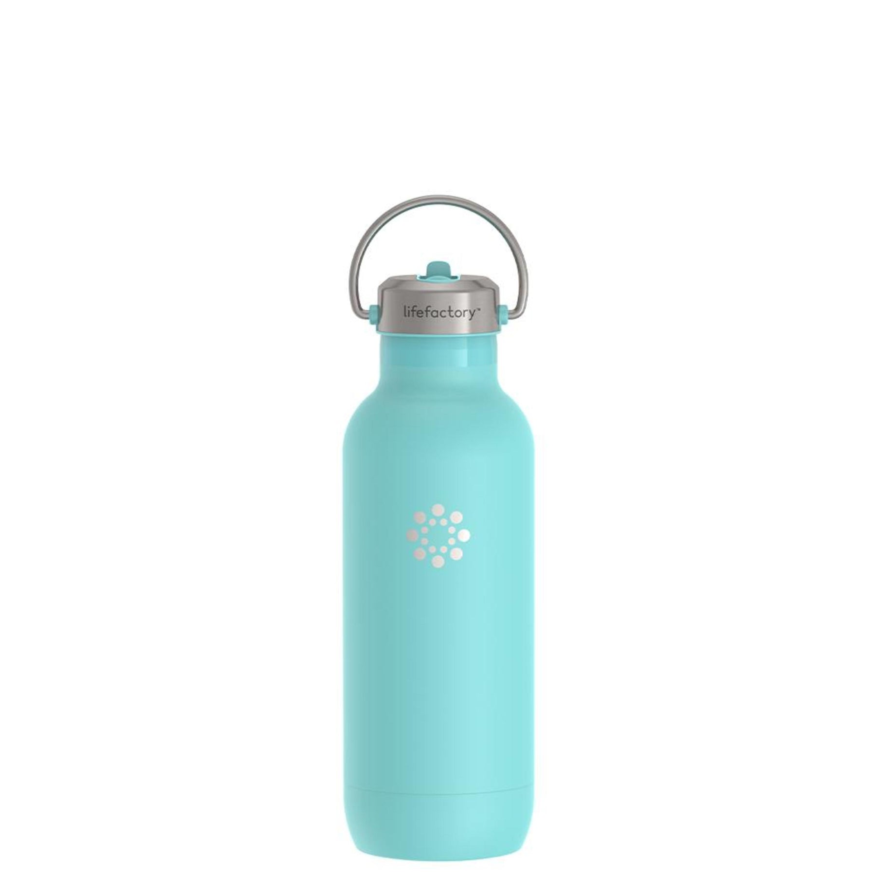 20oz Stainless Steel Sport Bottle Straw Cap | Lifefactory Turquoise