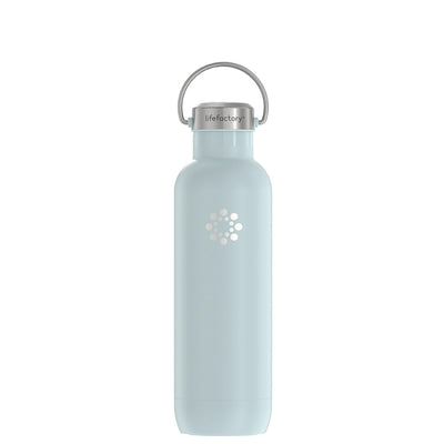 Lifefactory Stainless Steel Water Bottle Screw Cap Mint 24oz