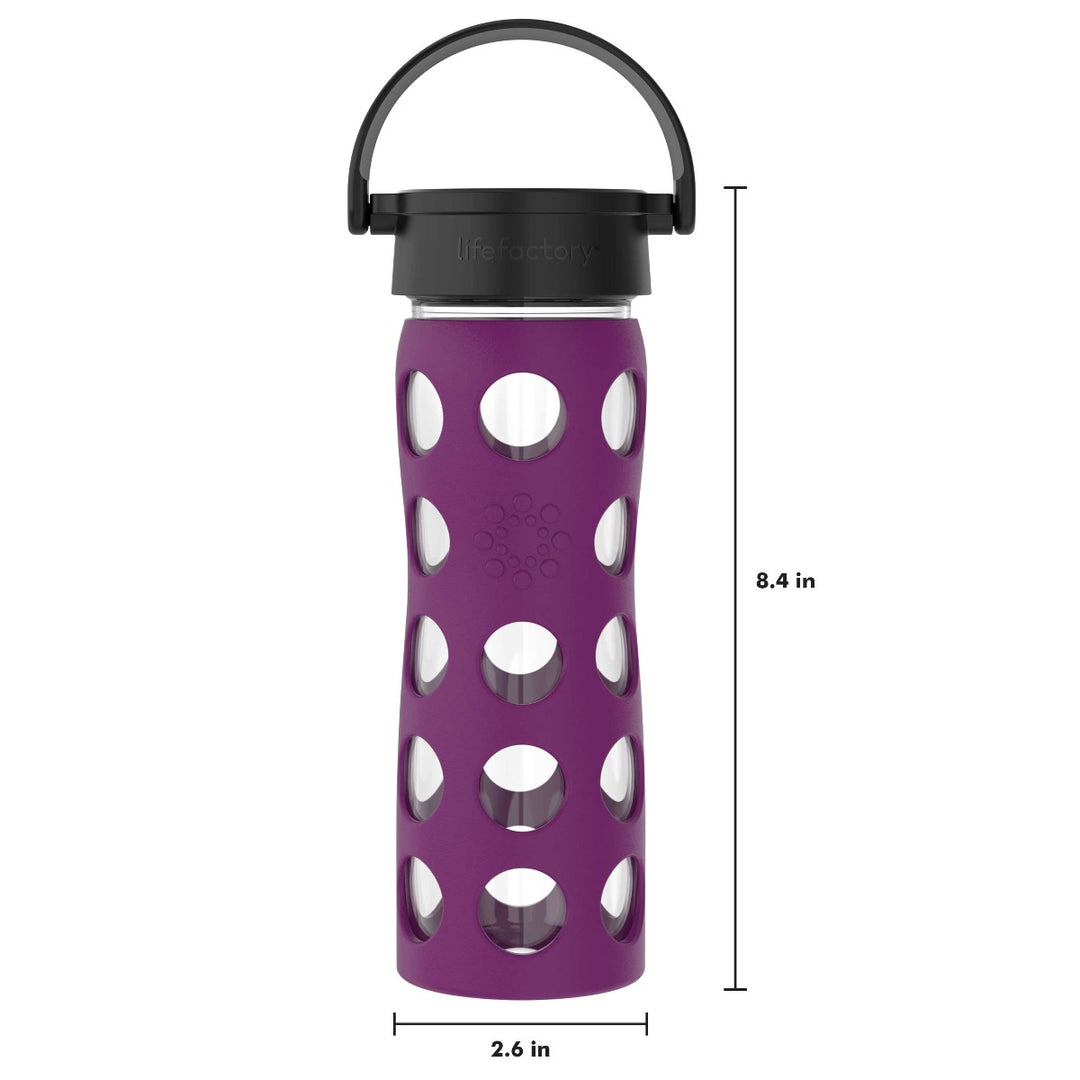 16oz Glass Water Bottle with Silicone Sleeve | Lifefactory