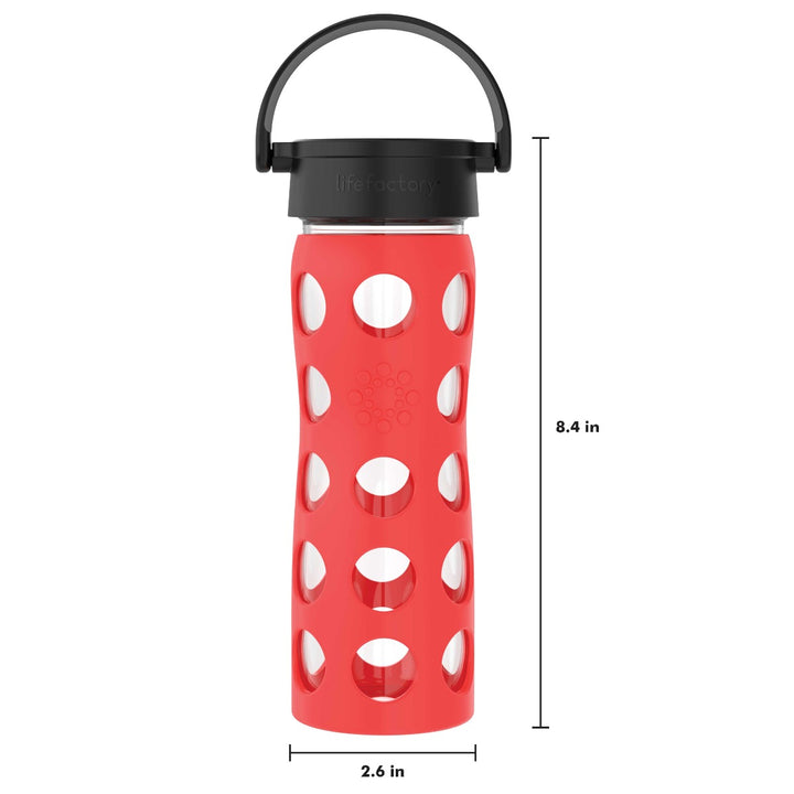 16oz Glass Water Bottle with Silicone Sleeve | Lifefactory