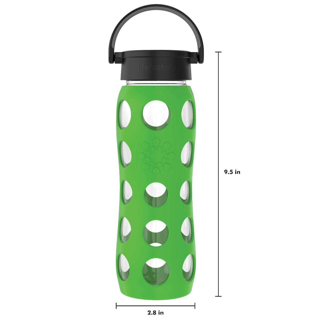 22oz Glass Water Bottle with Silicone Sleeve | Lifefactory