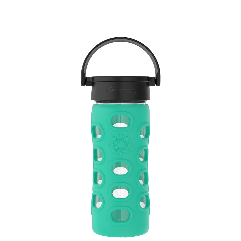12oz Glass Water Bottle with Silicone Sleeve | Lifefactory