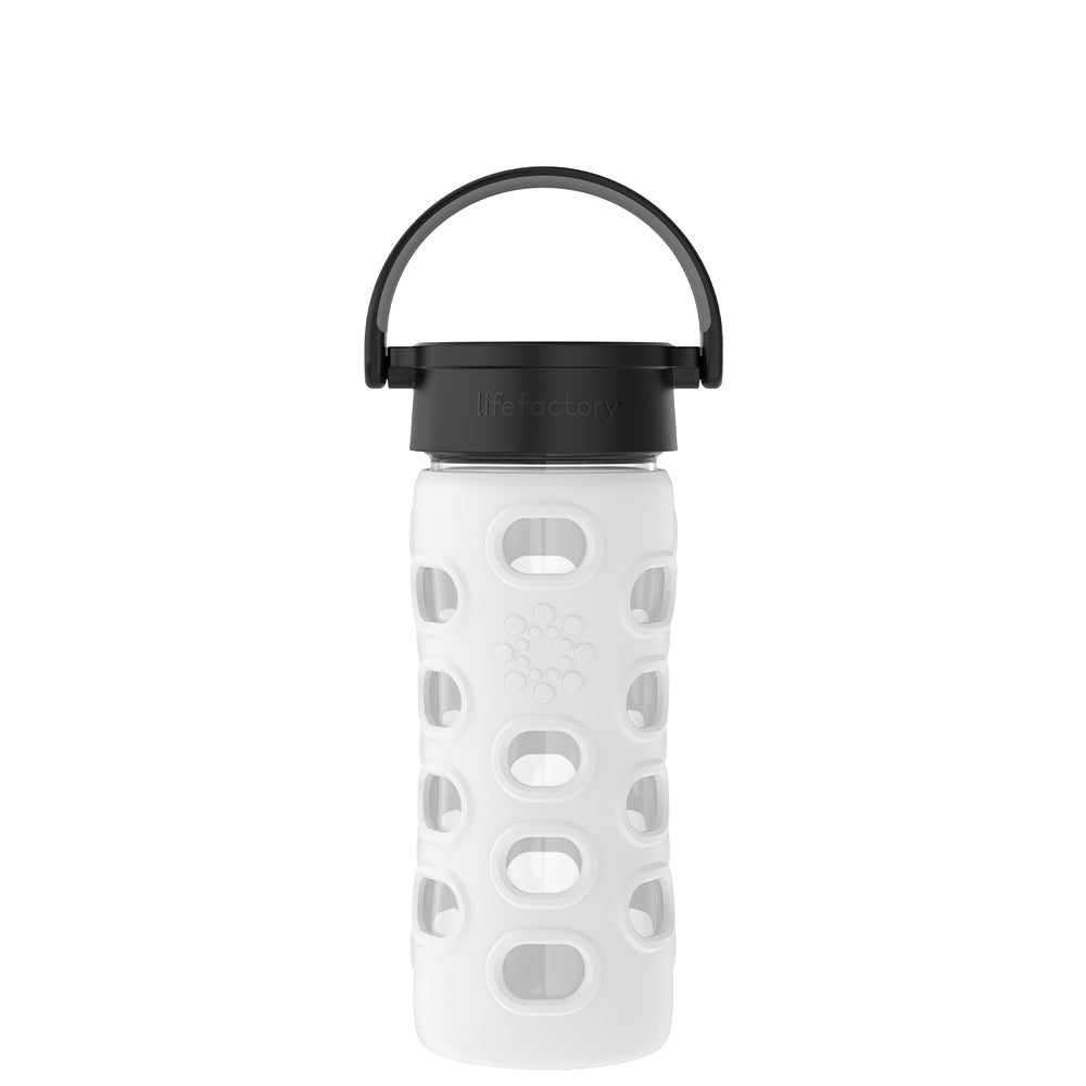 Lifefactory 12oz Active Flip Cap, Mint Glass Water Bottle