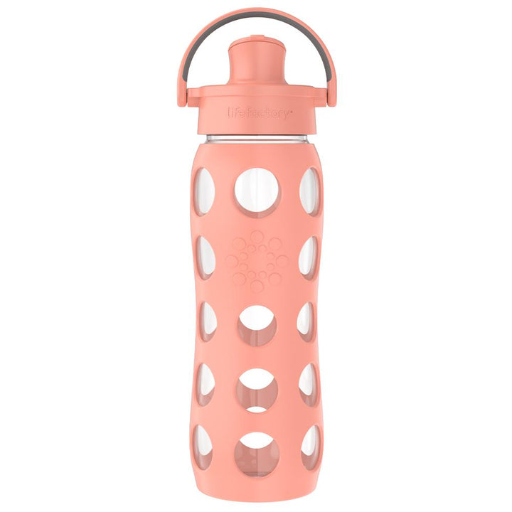 Lifefactory Bouteille d'eau en verre de 473 ml avec bouchon à