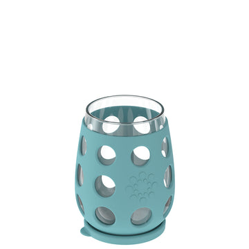 17 oz Wine Glass Covers 2 Pack | Lifefactory Stone Gray