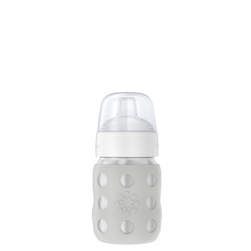 Lifefactory - Stainless Steel 8oz Wide Neck Bottle with Sippy – RG Natural  Babies and Toys