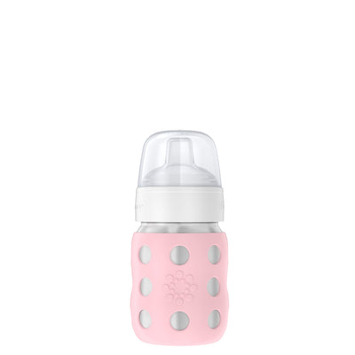 Lifefactory 8oz Stainless Steel Baby Bottle with Sippy Spout
