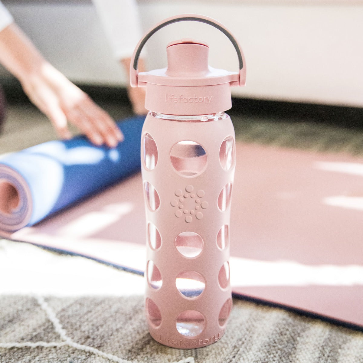 Lifefactory Insulated Glass Bottle - Mug To Go with Keep Warm